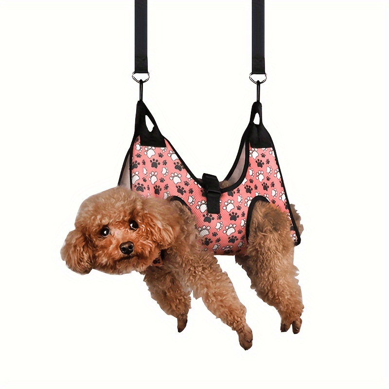 Grip Pet Grooming Hammock - Non-electric, Polyester Nail Trimming Sling For Small To Medium Breeds