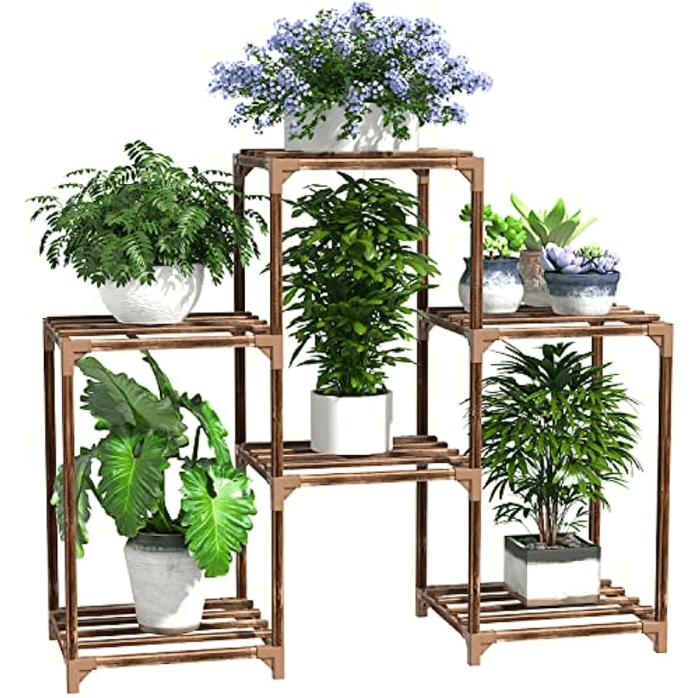 15 tier Wooden Plant Storage Stand Flower Pot Plant Holder - Temu
