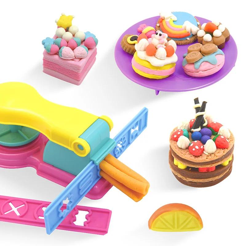 Kids DIY Slime Plastic Mold Soft Clay High Grade Wooden Tools Plasticine  Supplies Slime Paly Dough Educational toys for children