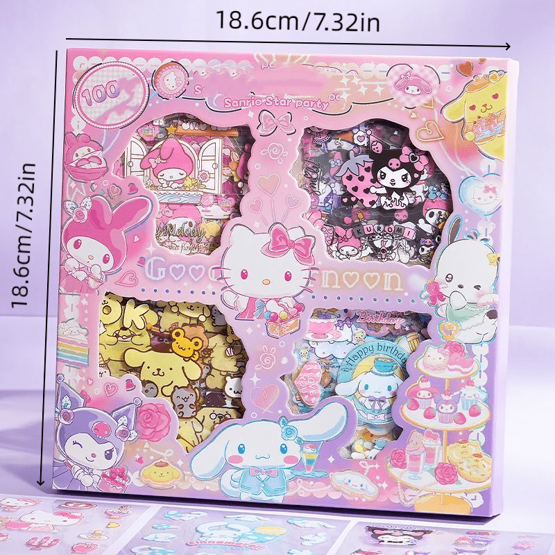 Sanrio Stickers Book Play 3 set Hello Kitty My melody KUROMI