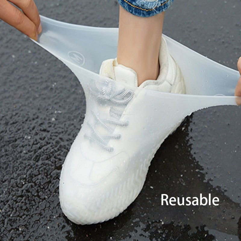 Couvre-chaussures imperméables à tube haut, bottes de pluie à