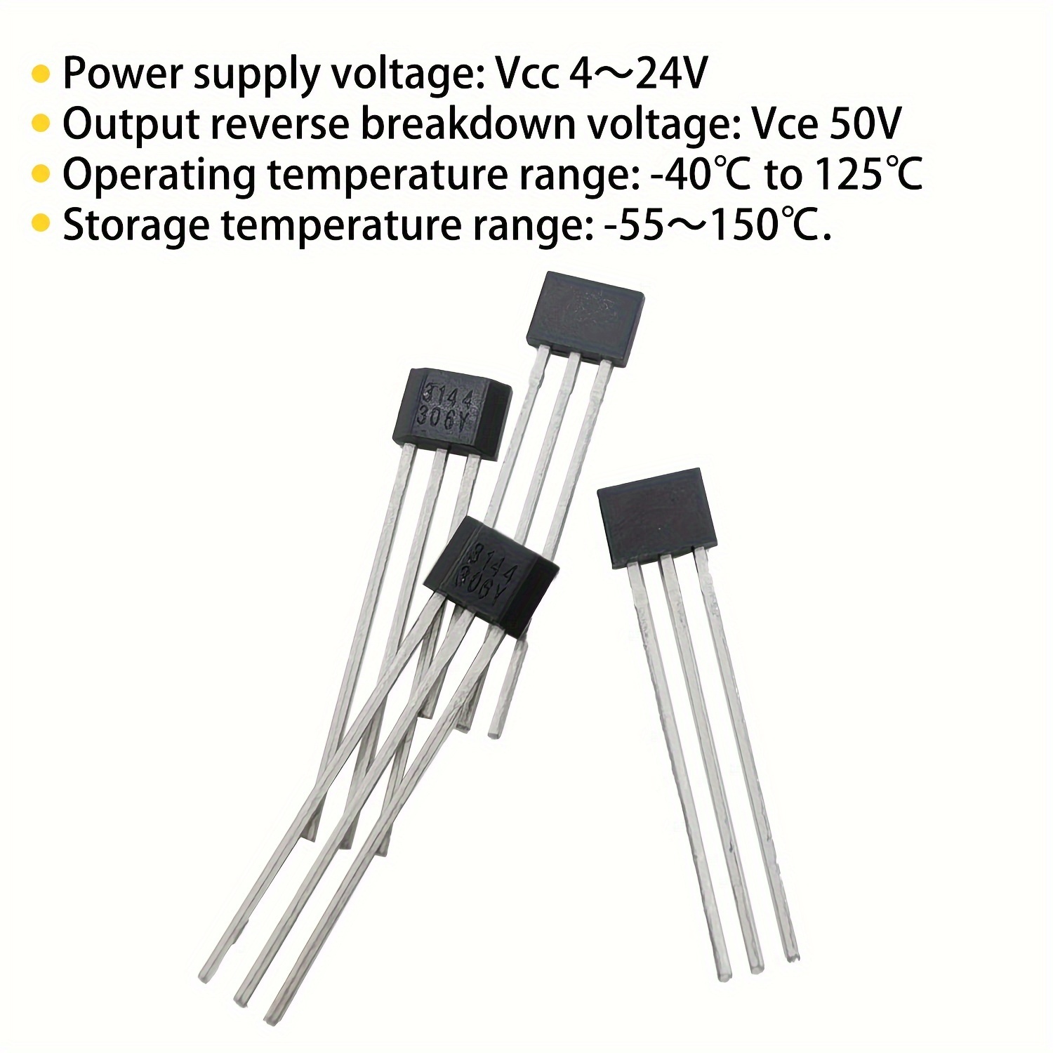 A A3144 3144 Hall Effect Sensor 3pins Magnetic Detector - Temu Philippines