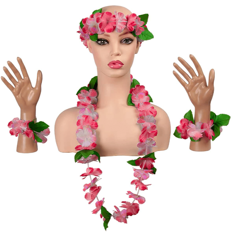 Hawaiian Garland Tropical Flower Garland Hawaiian Garland - Temu