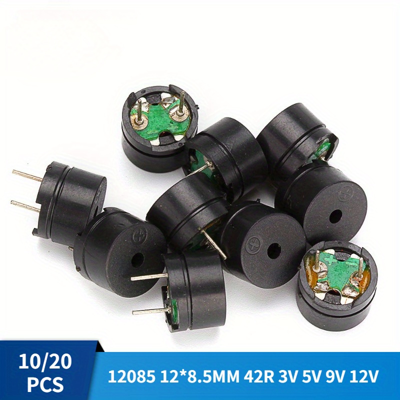 

10pcs/20pcs 12085 Passive Buzzer 12mm With 42r Resistance - Mini Piezo Buzzers For Arduino Diy Electronic Projects (3v~12v)