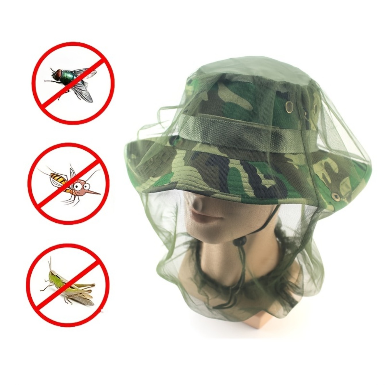 Fishing Head Net Anti mosquito Headwear Breathable Face - Temu