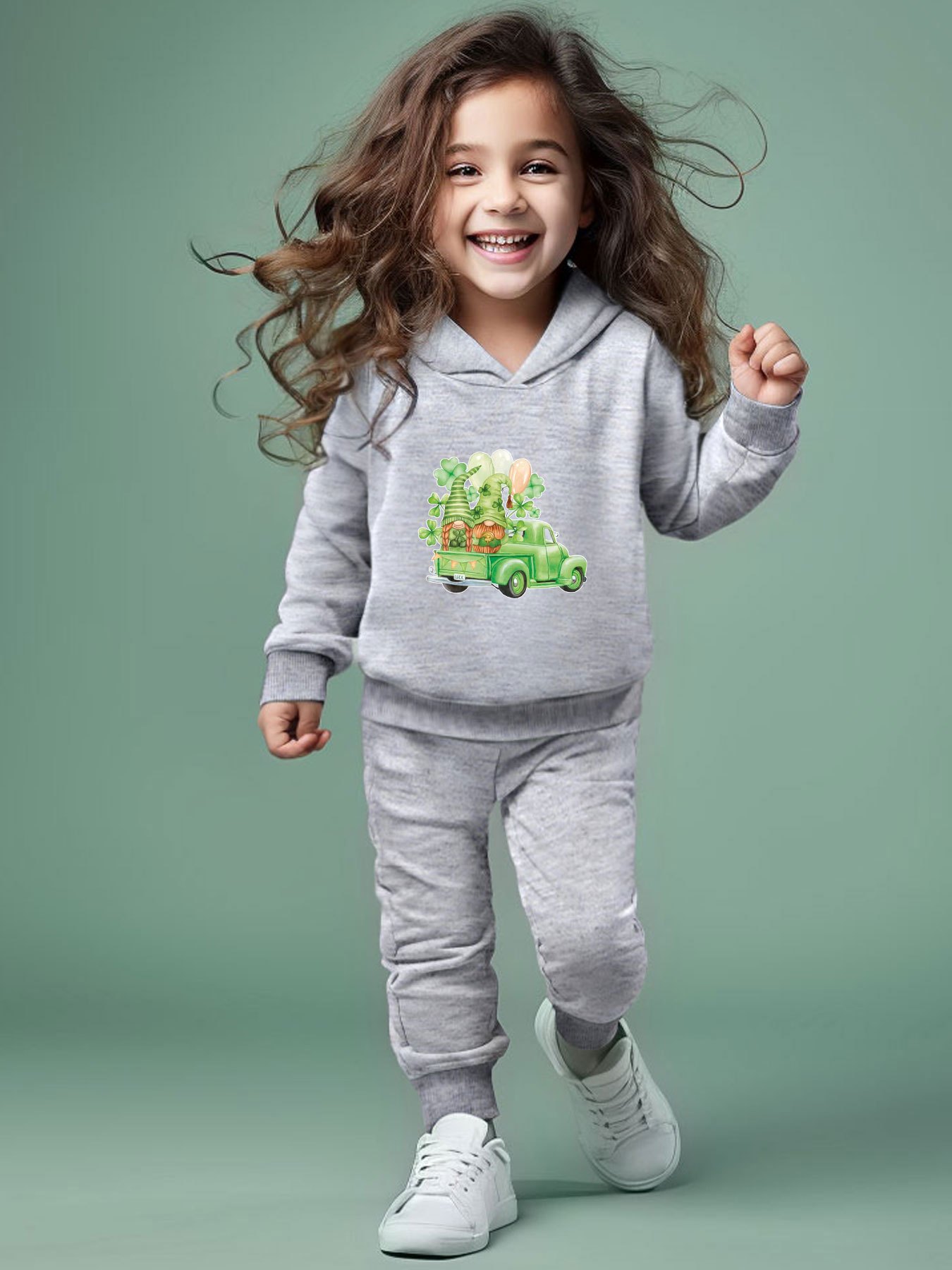 2 stuks gnome truck print outfits meisjes veelzijdige sets - Temu Belgium, image size:800x1067