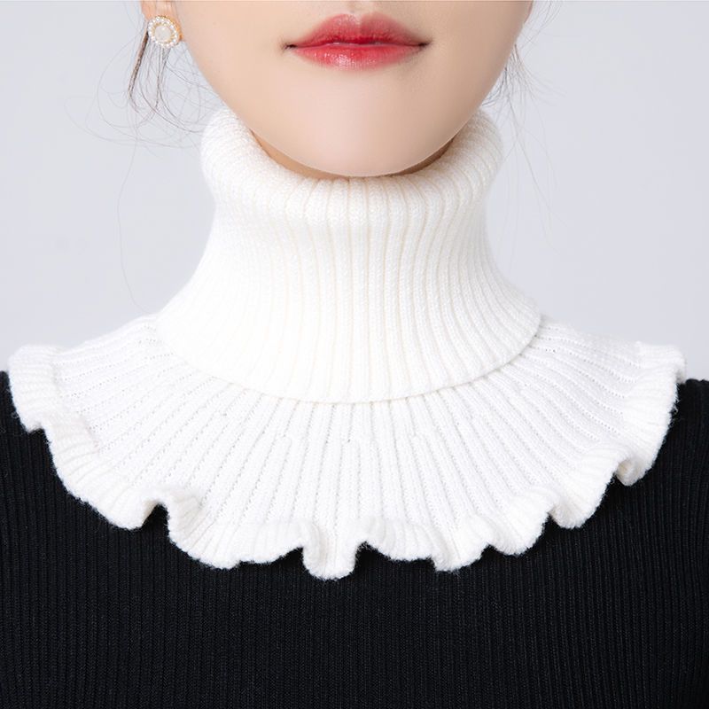 Winter Scarf For Women' And Warm Collar Scarf For Women's Fake Collar Red Scarf