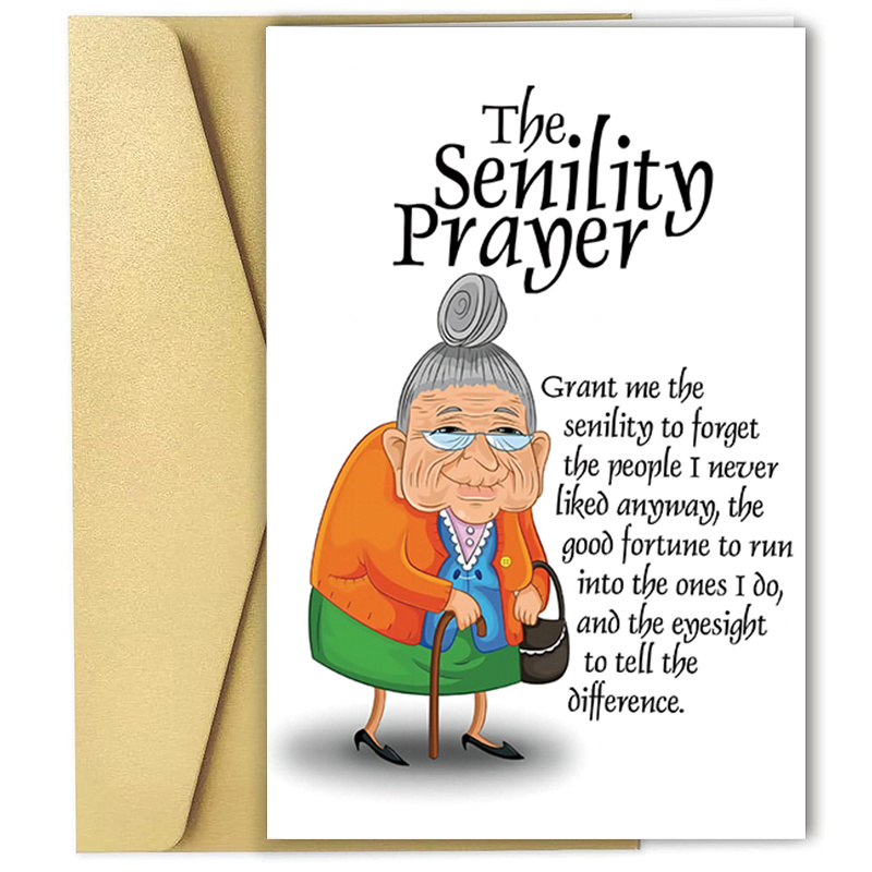 

Birthday Card With Envelope - Elderly Prayer