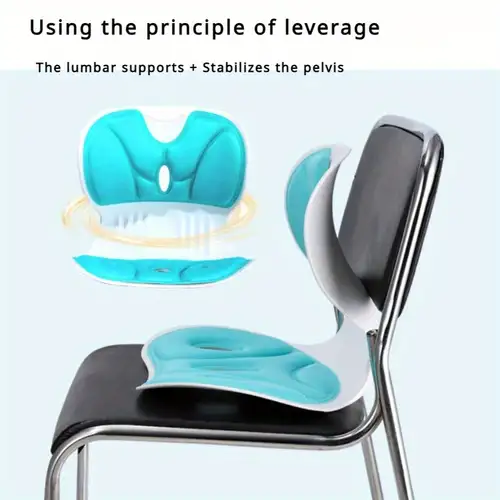 Silla ergonómica, silla de oficina, cómodo asiento sedentario para juegos,  respaldo lumbar, silla giratoria, silla de computadora, diseño de hueso de