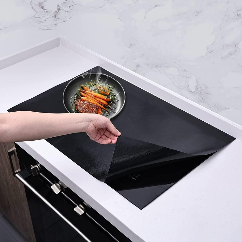  Glass Top Stove Cover 28.5 x 20.5 Inch for Electric Stove Top  Glass Cooktop Ceramic Stove Protector, Extra Large Waterproof Heat  Resistant Flat Kitchen Counter Mat for Stovetop Tabletop Black: Home