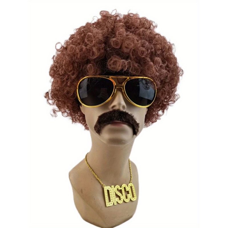 Occhiali hippie con barba  Accessori e costumi di Carnevale online
