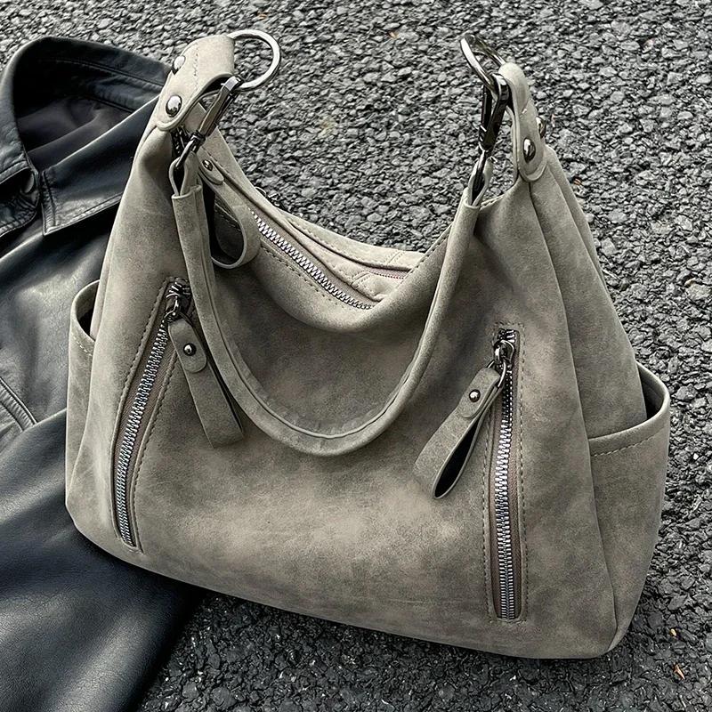 

Vintage Crossbody Bag For Women, Fashion Zipper Hobo Bag, Retro Top Handle Shoulder Bag