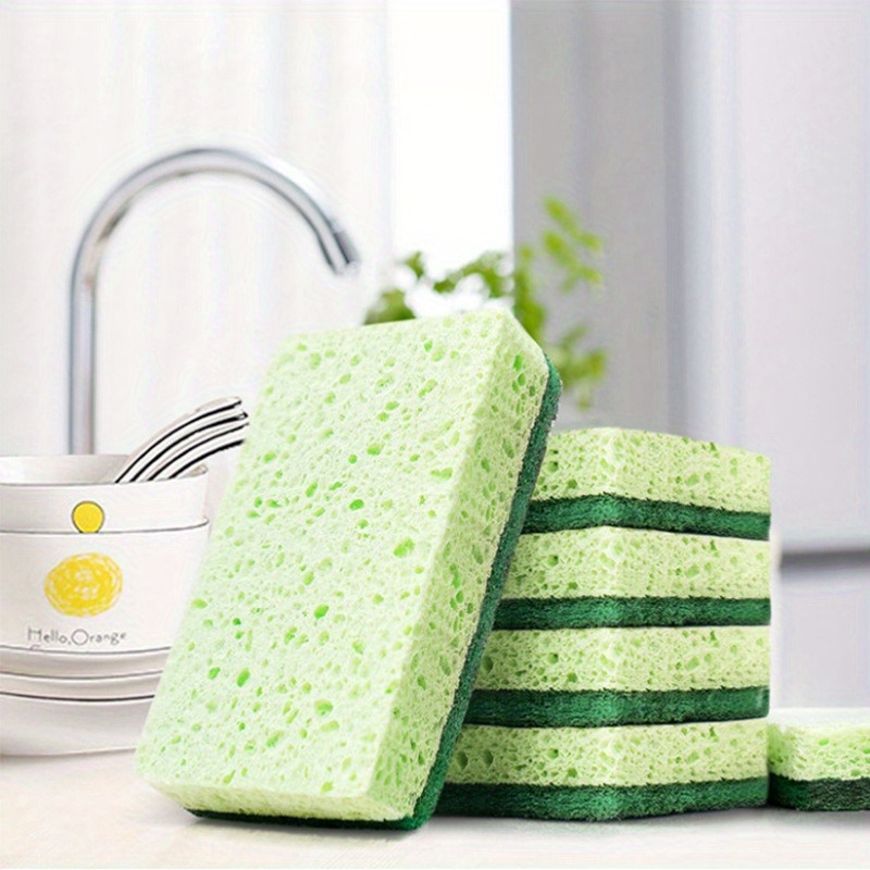 Chiffon de nettoyage éponge 3 en 1 en cellulose absorbante pour nettoyer la  cuisine, la salle de bain, la cuisine, le lavage de la vaisselle et des  casseroles : : Cuisine et Maison