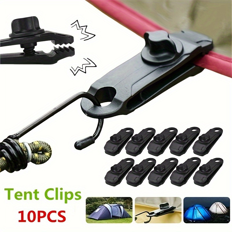 3pcs Alligator Tent Clips Outdoor Camping Tarp Clip Hooks