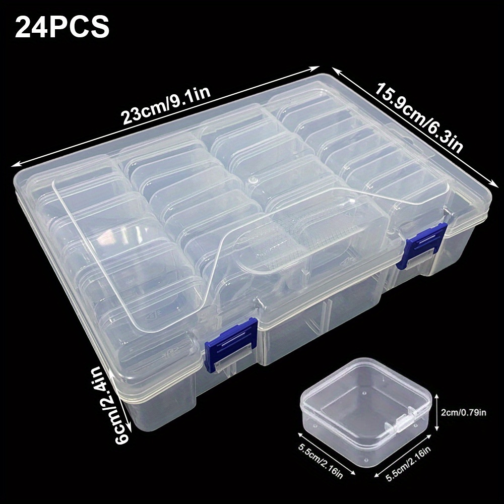 Clear Plastic Storage Box Finishing Storage Container Box - Temu