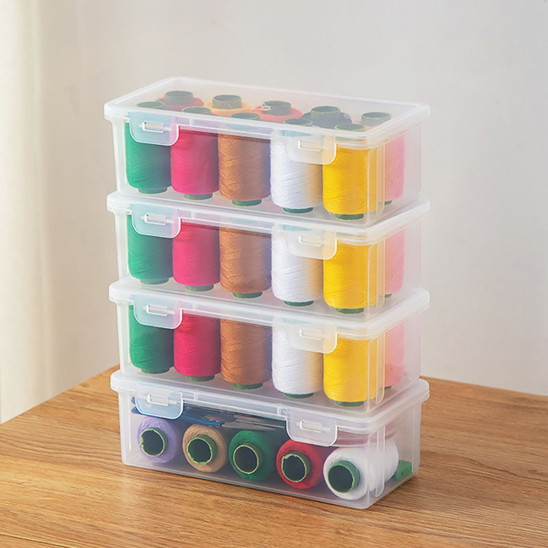 Plastic Clear Storage Box Clear Sewing Thread Needle Tool - Temu