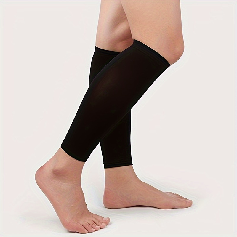 1 Pair Unisex Sporty Compression Knee Pads Open Toe High