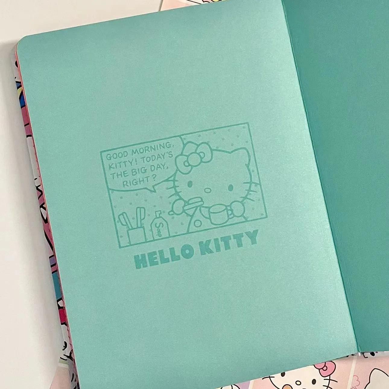Kawaii Sanrio Notebook Set Cute Kuromi My Melody Cinnamoroll Cartoon  Hardbound Notebook Stationery Toys for Girls