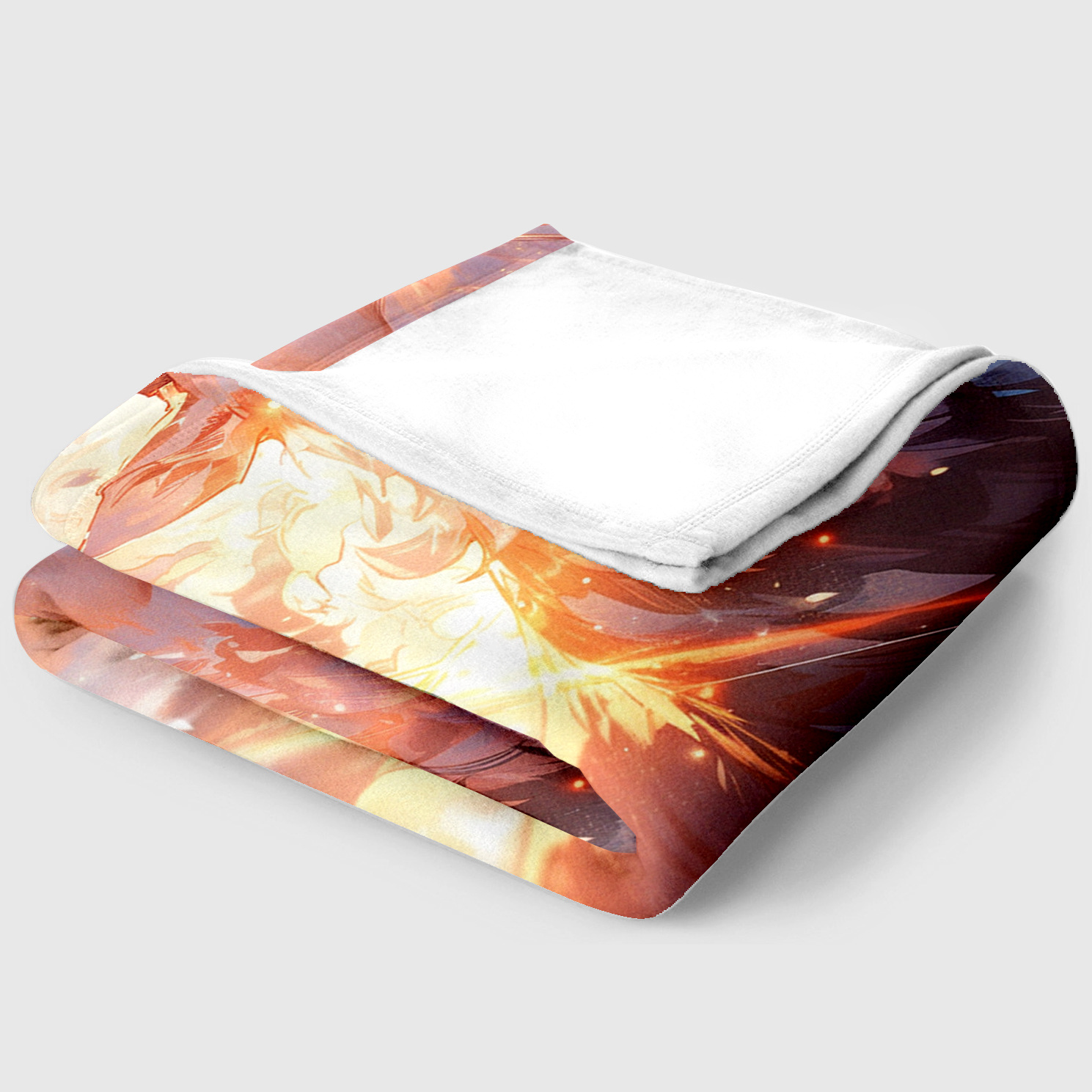 Cozy Glare Elk Print Blanket Lightweight Flannel Throw Blanket
