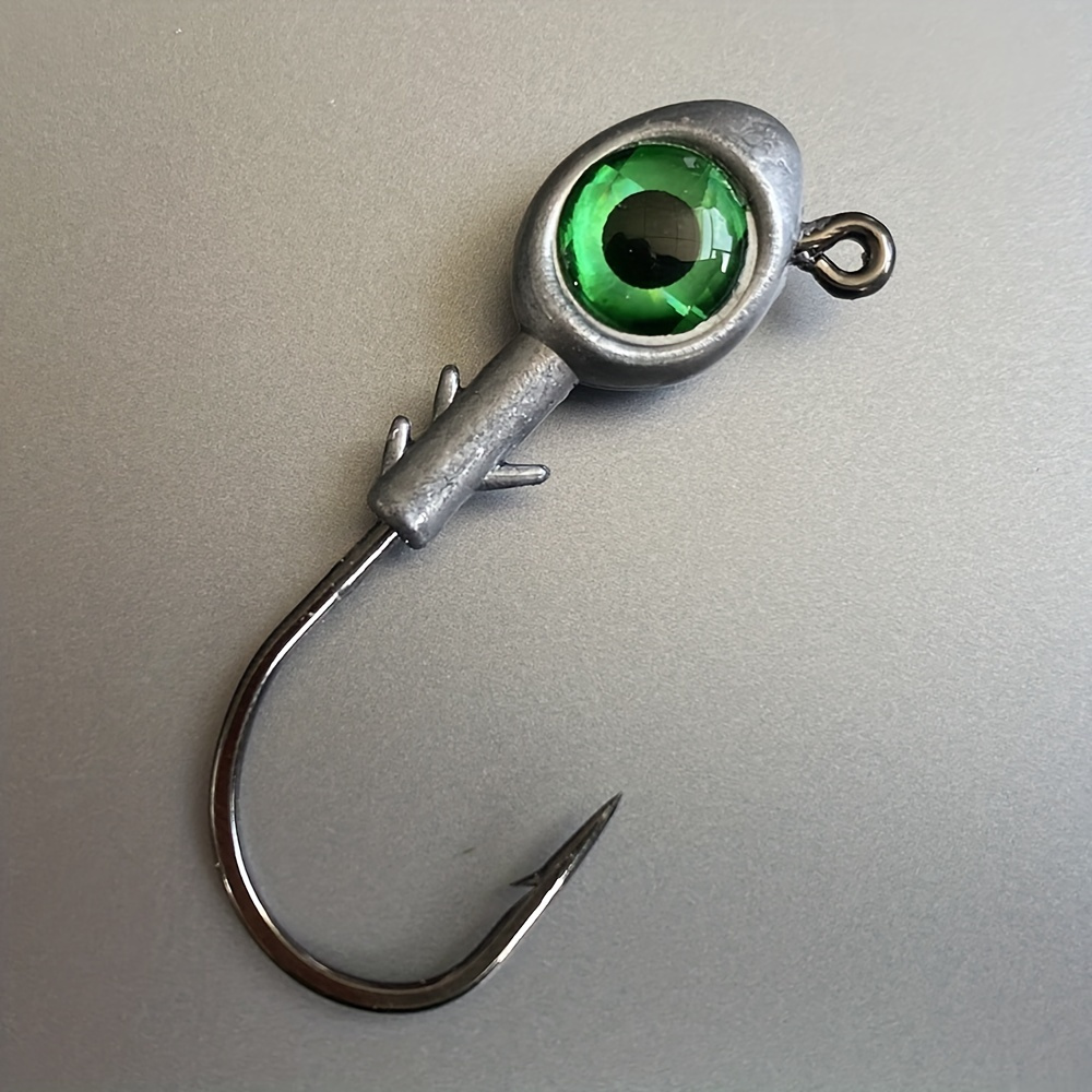 3d Big Eye Jig Head Hooks Fishing Trout Bass High Carbon - Temu