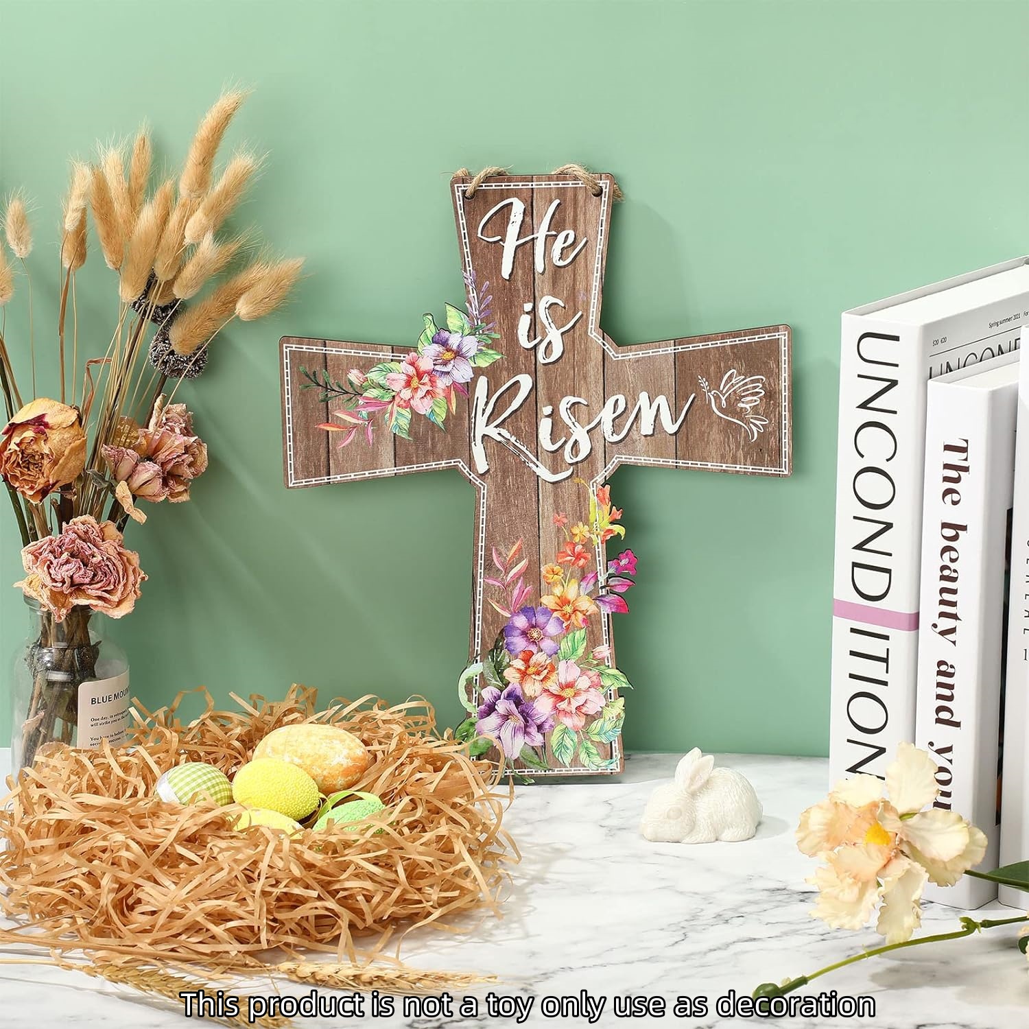 Welcome to Easter Personalized Religious Christian Decor by Toe