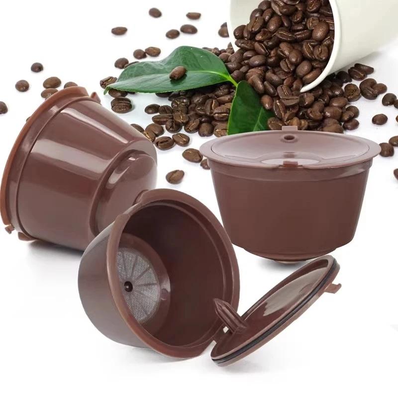 Capsules rechargeables Filtres à dosettes de café réutilisables compatibles  avec les brasseurs Dolce Gusto avec cuillère et brosse (Convertisseur de  capsules) : : Cuisine et Maison