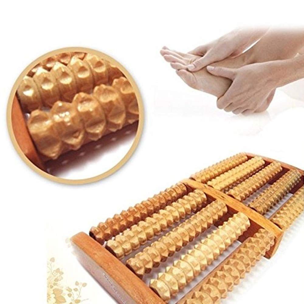 Wooden Foot Roller Massager - Wood Care Massage Tool for