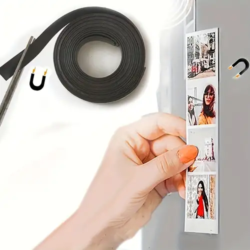 39.37 Inch Self-adhesive Soft Magnetic Strip, High Magnetic Rubber Magnetic  Strip, Patch Soft Magnetic Strip Refrigerator Sticker Screen Sticker