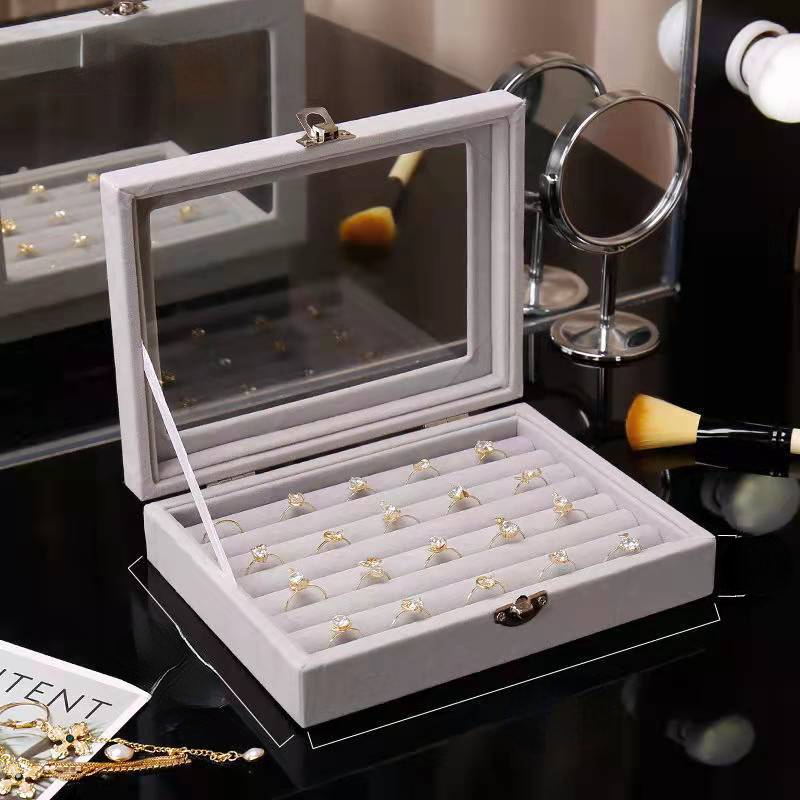 

1pc Jewelry Organizer Box With Large Capacity For Bracelets, Necklaces, Earrings, And Ear Studs. Perfect For Organizing And Storing Your Precious Accessories.