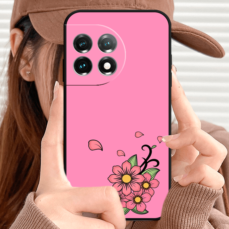 Cute Flower TPU Anti-Fall Protective Soft Shockproof Phone Case for OnePlus  Nord Ace N200 N100 N10 N30 CE Lite 2T 10T 10** 10 9RT 9R 8T