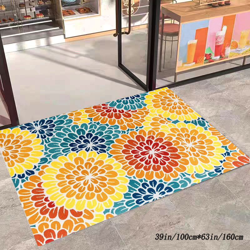 

Decorative Carpet, Pattern Spring Indoor Carpet Area Carpet All , Suitable For Restaurant Hall And Other Use, Non-slip Machine Washable Cleaning