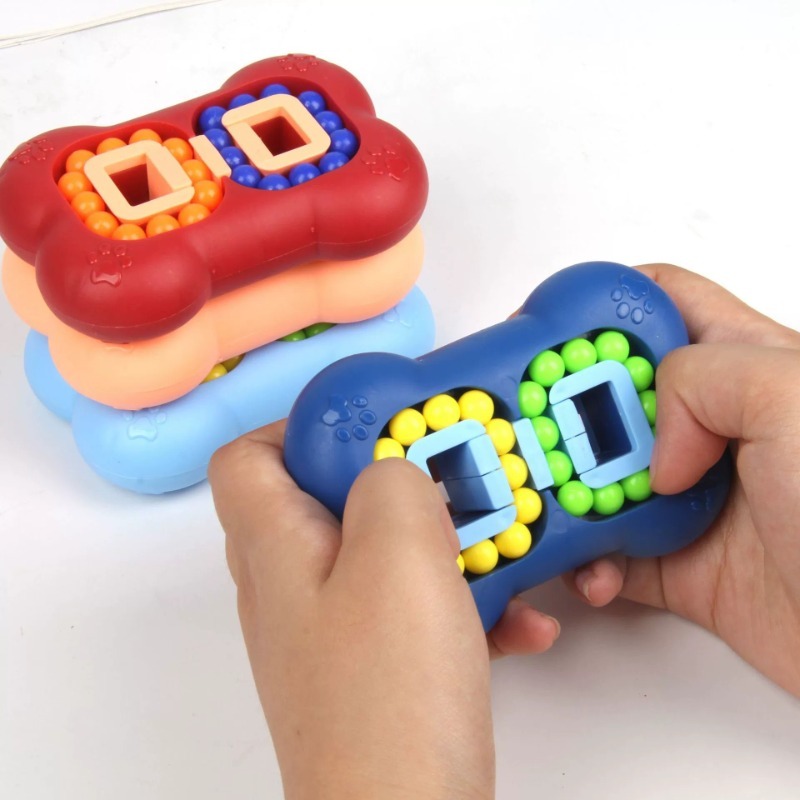 Rotation Magic Bean Jouets Décompression Jouets Rotatif Petites Perles  Fidget Spinner Magic Cube Jouet Enfants Puzzle Éducatif