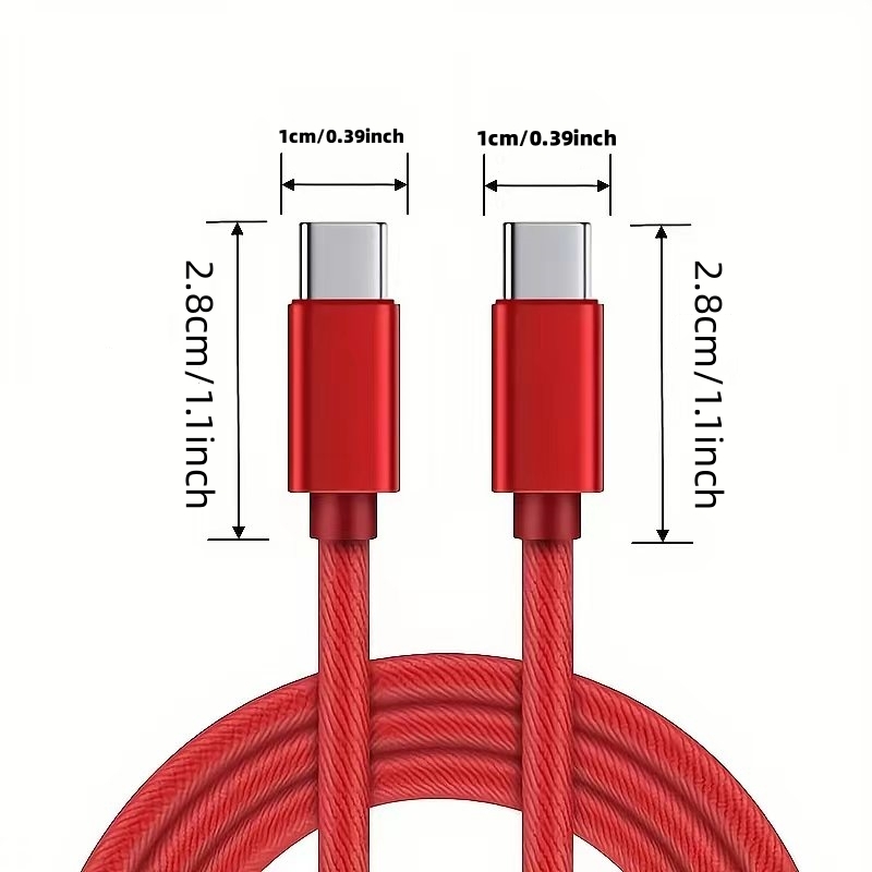 Fast Charging USB Type-C Cable for iPhone 15 Pro, Pro Max and Samsung - 1M