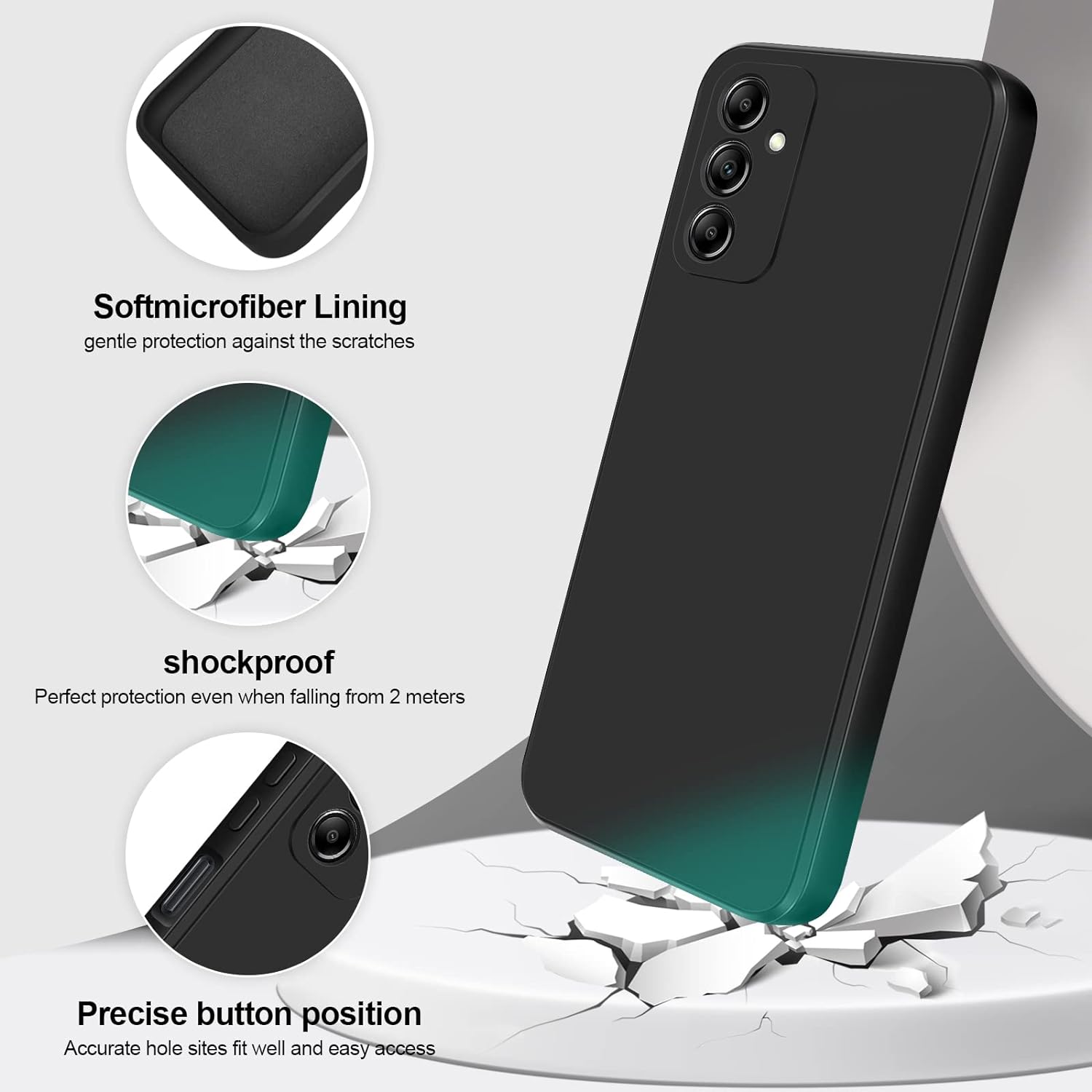 Funda protectora de silicona líquida suave con piel a prueba de golpes para  Moto