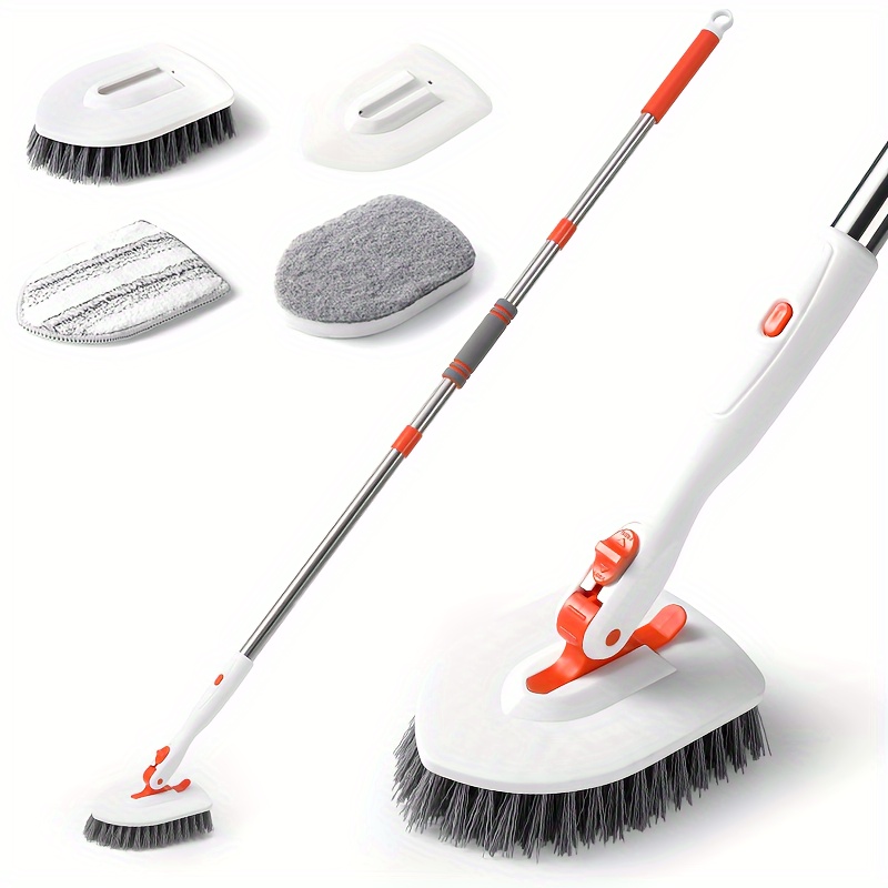 Rotary Floor Scrub Brush For Tile And Grout Cleaning 38 Long - Temu