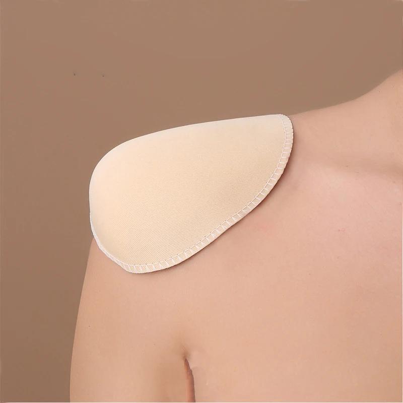 

2 A Pair Seam-free Sponge Shoulder Pads For Women And Men Garment Suit Replacement Shoulder Pads Self-adhesive Sponge Shoulder Pads