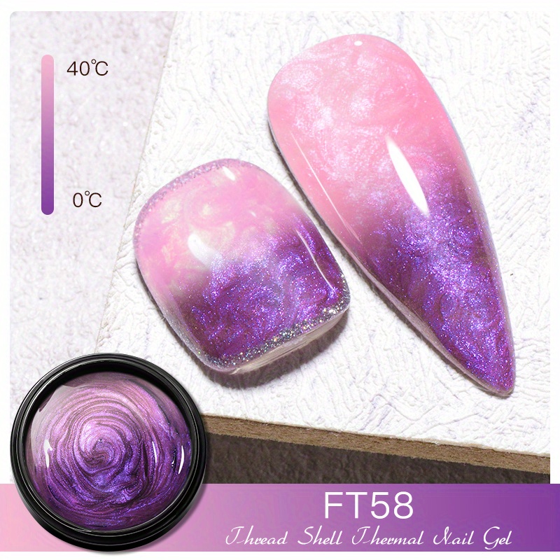 Thread Shell Thermal Nail Gel Set Thread Shell Nail Gel Set - Temu