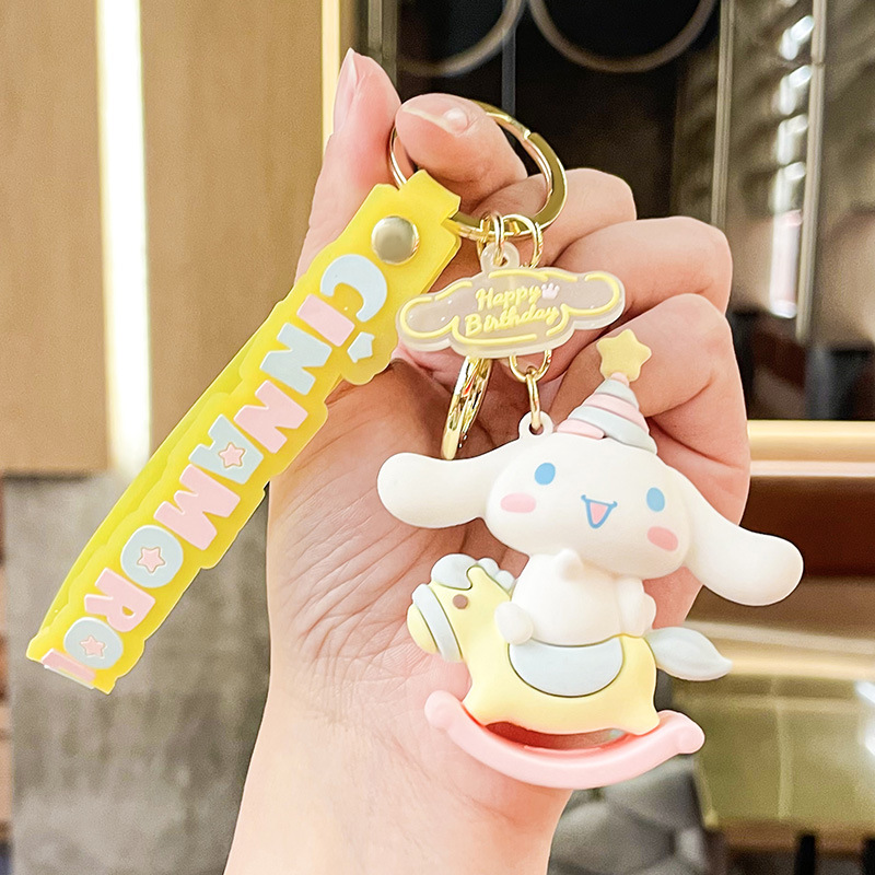 Cinnamoroll Melody Hello Kitty Plush Pendant Keychain - Temu