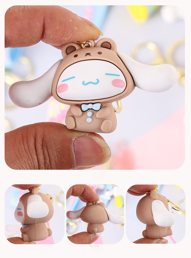 Big eared Dog Cinnamoroll Keychain Cute Pendant Car - Temu