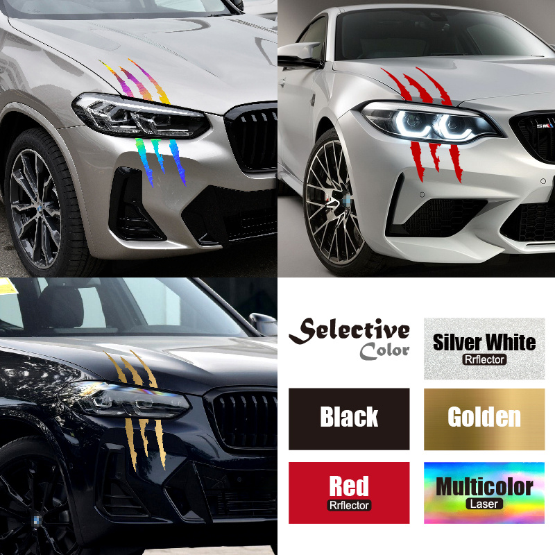 Car Sticker Creative Scratch Stripe Claw Marks Car Stickers - Temu Germany