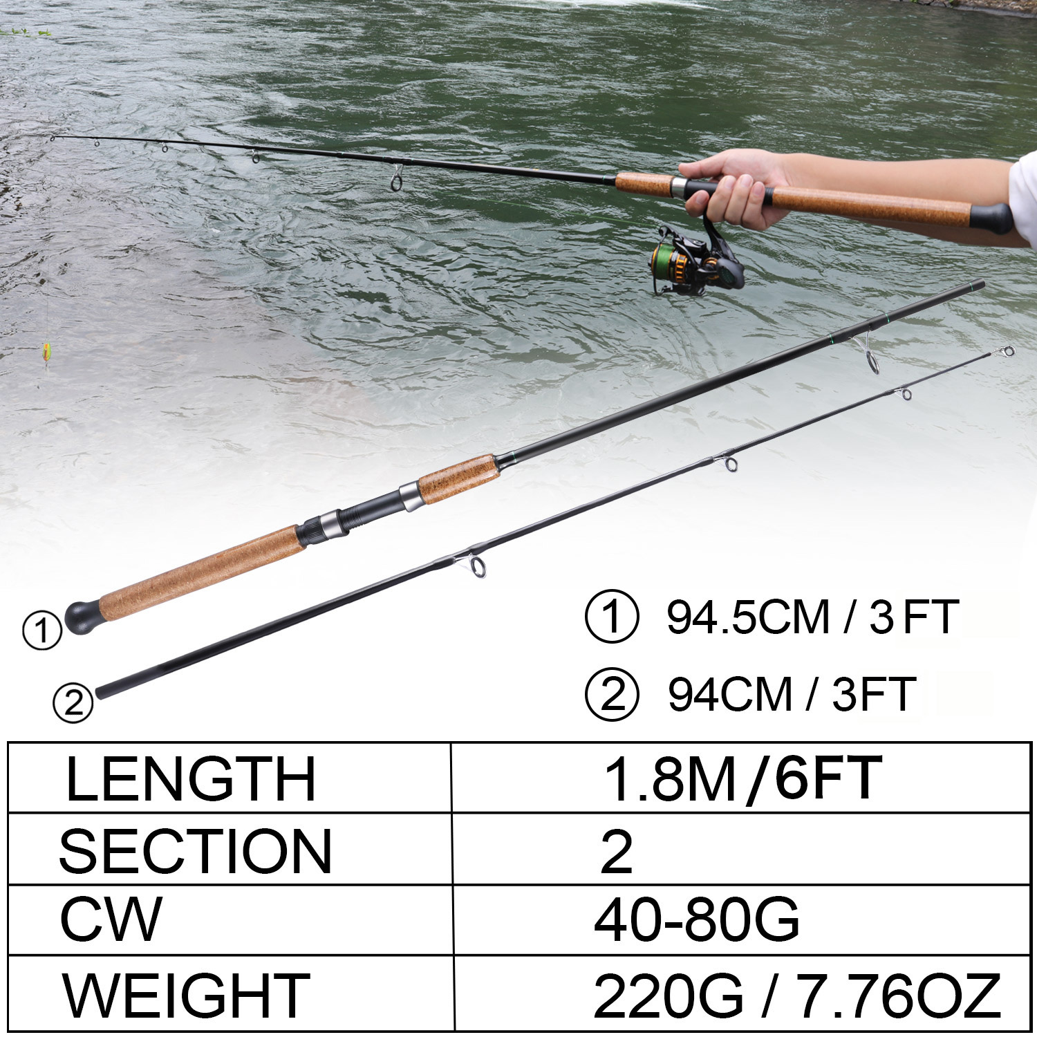 Sougayilang Fishing Rod Strong Durable Composite Graphite - Temu Australia