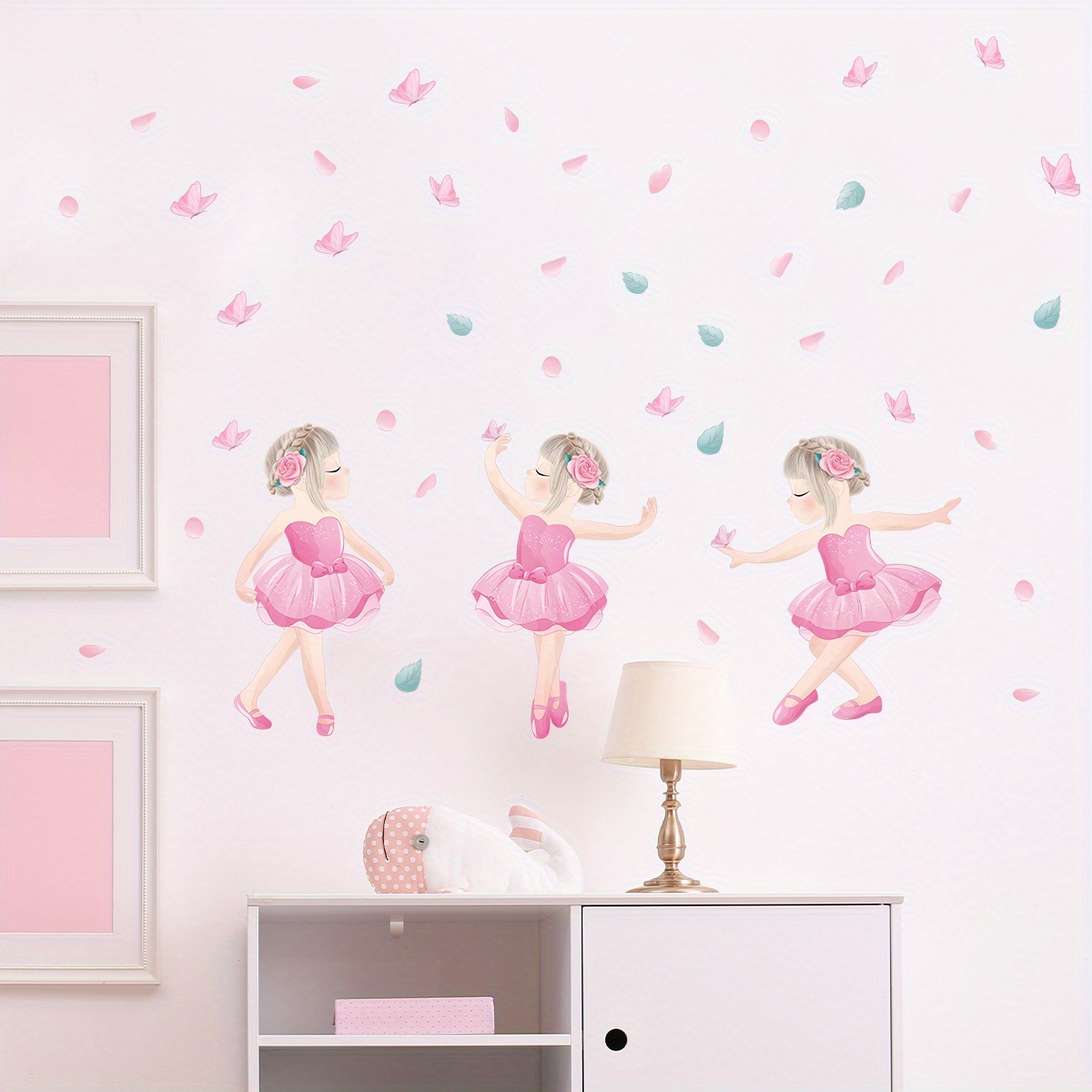 papel de pared bailarinas mariposas