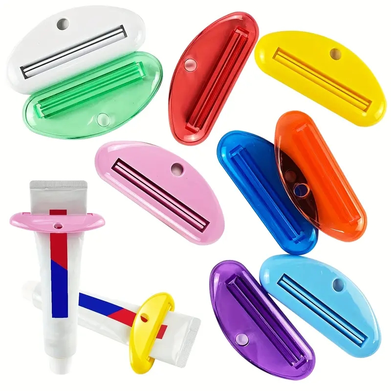 

4pcs Manual Toothpaste Squeezer, Plastic Toothpaste Tube Dispenser, Toothpaste Dispenser Toothpaste Clips For Bathroom, Bathroom Accessories