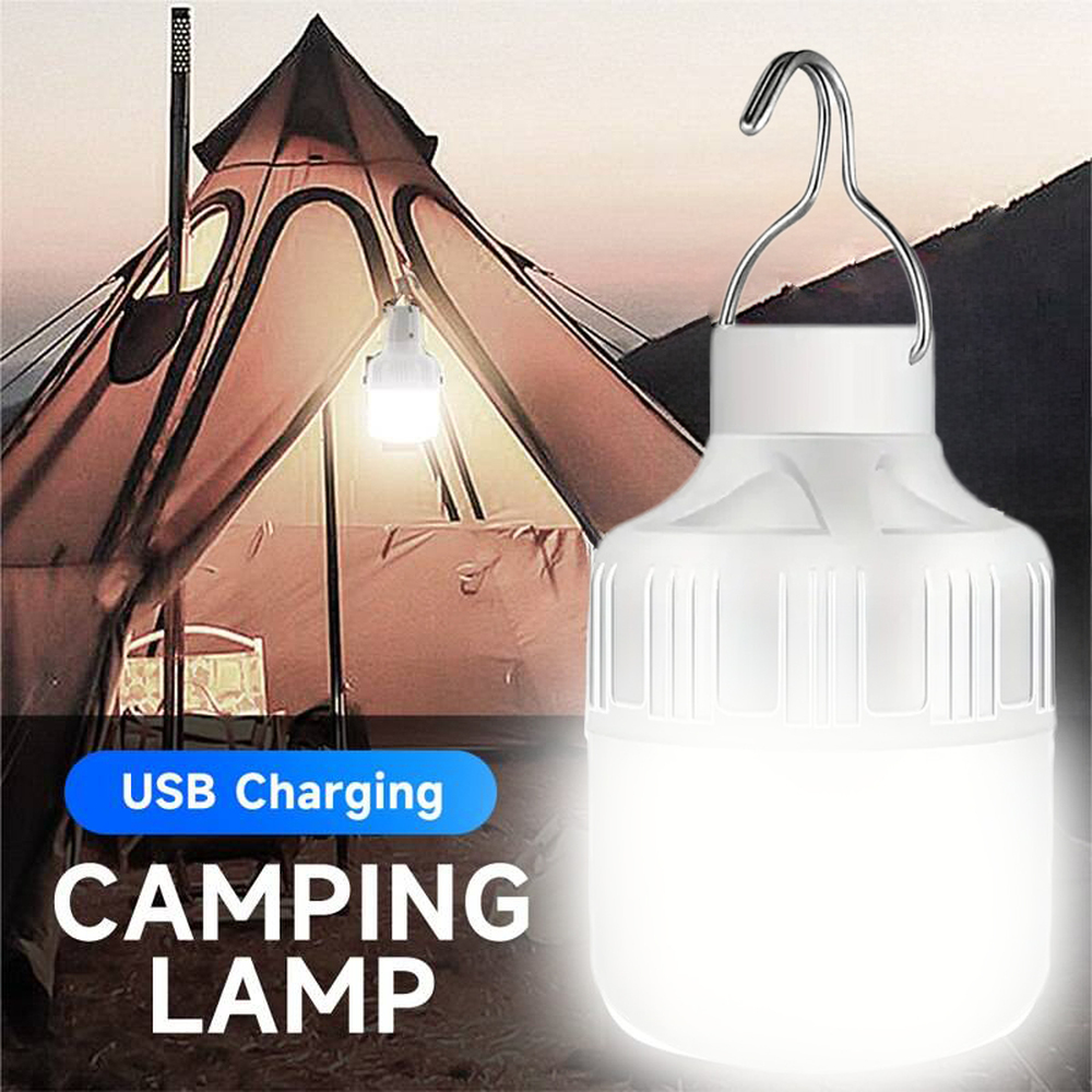 

1pc Rechargeable Led Lamp Bulb, 3 Modes, Portable Flash Light, Perfect Suitable For Camping, Fishing, Tent Light, Flexible Light Usb Torch Flashlight