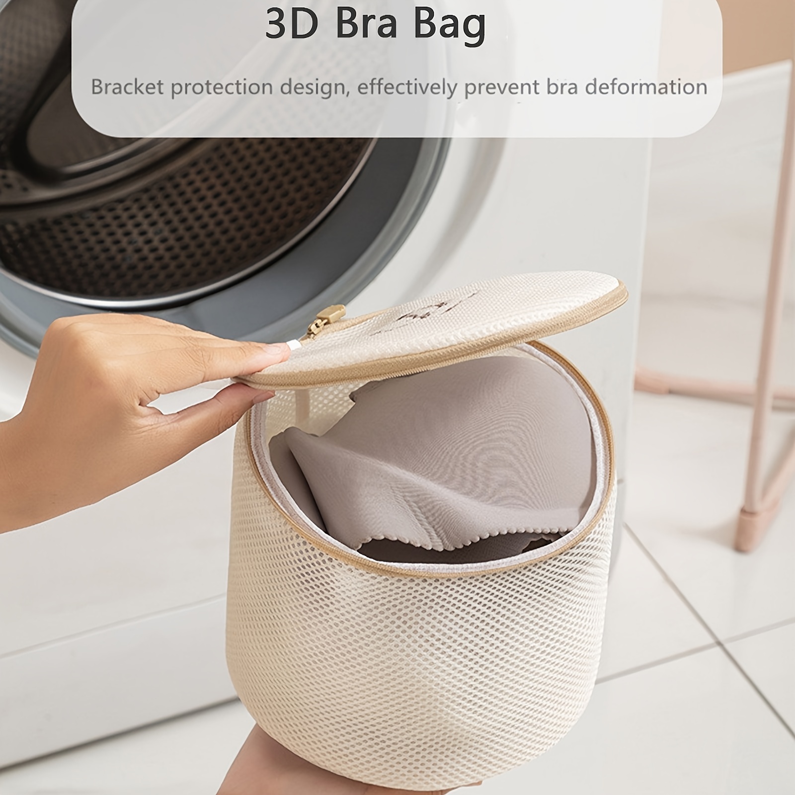 Bra Washing Bag Portable Mesh Laundry Bag Delicates Washing - Temu