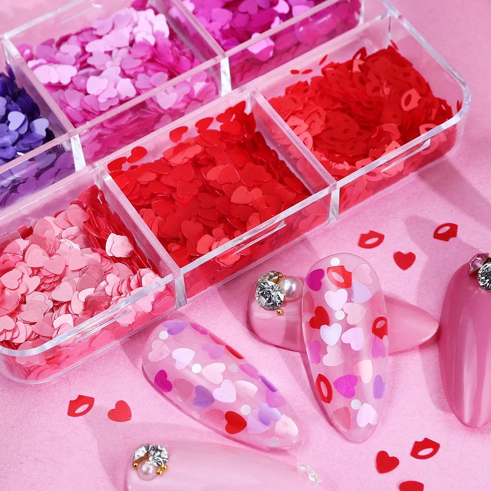 Red Mixed Heart shaped Glitter Sequins Epoxy Resin Mold - Temu