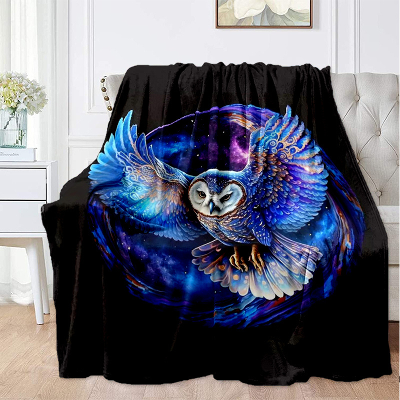 Eagle Flannel Blanket Cozy Soft Throw Blanket For Outdoor Travelling