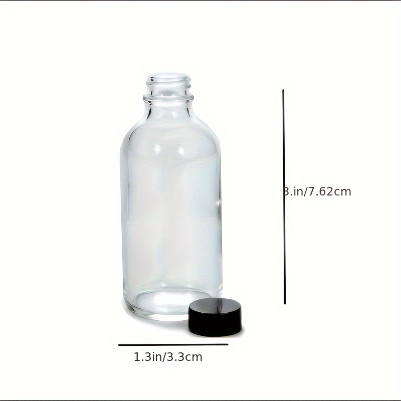 LUOZZY 10 piezas Mini tarros de cristal para dulces, botellas de  almacenamiento de especias de 6.1 fl oz, tarro de vidrio transparente,  soporte de