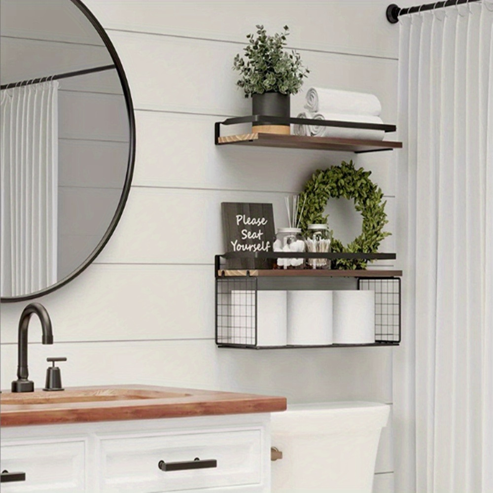 Hotel best sale bathroom shelves