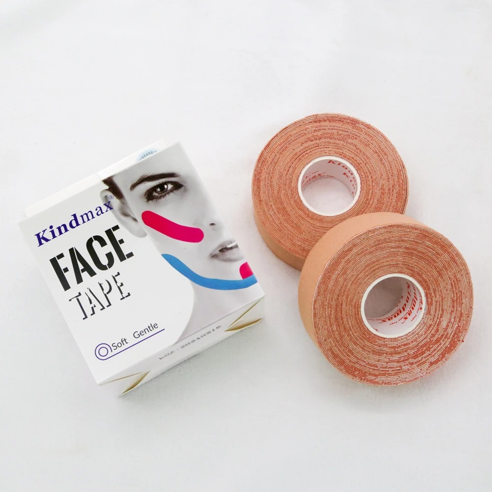 Facial Sports Kinesiology Tape, V Line And Neck Eye Lift Wrinkle Removal  Tape (2 Rolls)